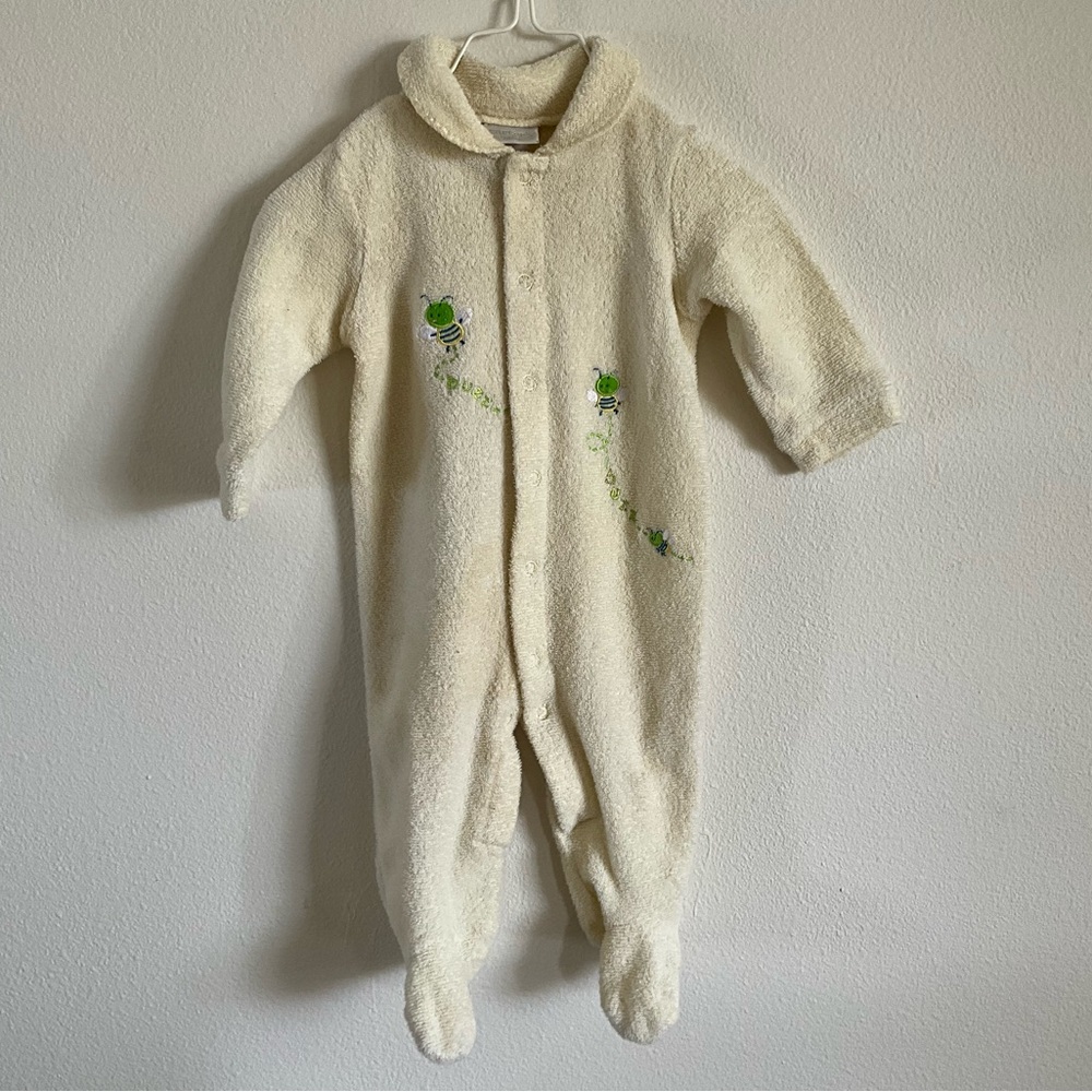Vintage Carter's terry Footed One-Piece with bugs 3-6